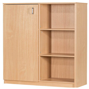 Education Box File 30 Space Storage Unit with Side Cupboard - 1312mm High