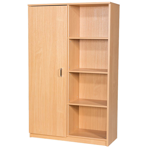 Education Box File 40 Space Storage Unit with Side Cupboard - 1710mm High