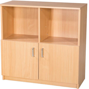Education Box File 20 Space Storage Unit with Cupboard - Double Bay - 914mm High