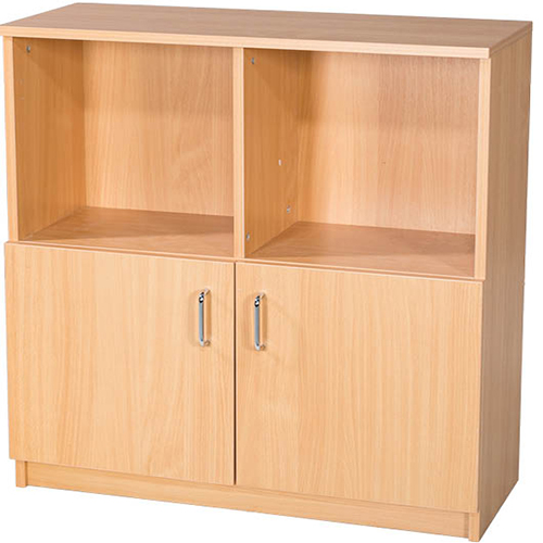 Education Box File 20 Space Storage Unit with Cupboard - Double Bay - 914mm High