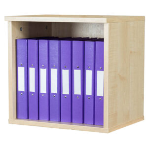 Wall Mounted File Storage Unit - Holds 5 Box Files - 438mm High