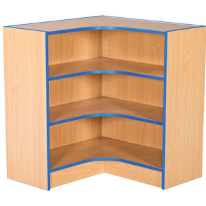 Folio Premium 750mm Wide Flat Top Internal Corner School Library Bookcase 750mm to 1800mm High
