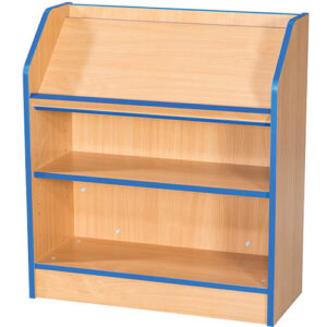 Folio Premium 750mm Wide School Library Bookcase with Angled Top Shelf - 750mm to1800mm High