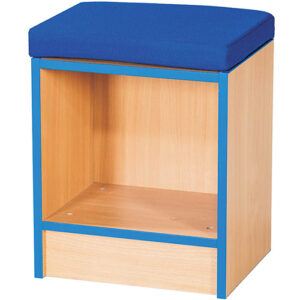 Folio Premium Single School Library Book Storage Bench with Cushion - 500mm High