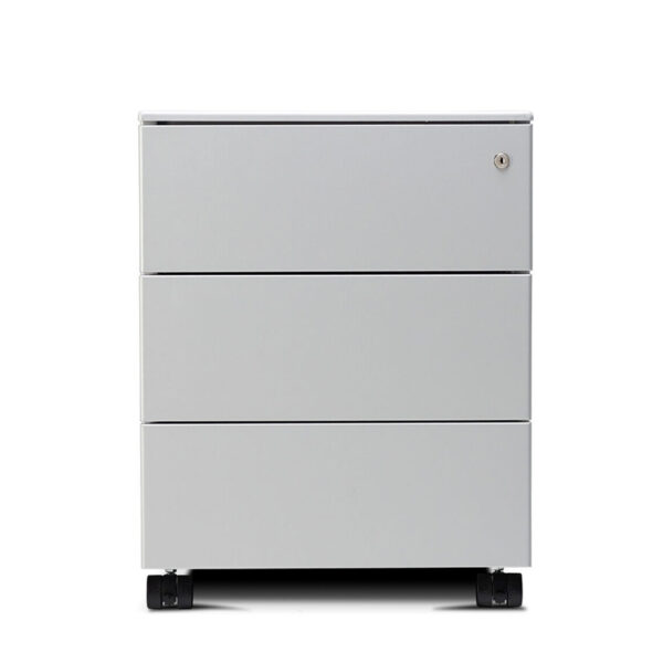 Form-Steel-3-Drawer-Mobile-Pedestal-Silver-Nobis-Office-Furniture