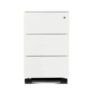 Form-Steel-Slimline-3-Drawer-Mobile-Pedestal-White-Nobis-Office-Furniture