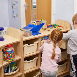 Early Years 3 Tier 45 Degrees Library Bookcase Corner Unit