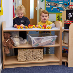 Early Years 1 Tier 90 Degrees Library Bookcase Corner Unit