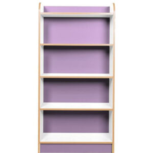 KubbyClass Polar School Library 750mm Wide Single Sided Bookcase - 1500mm High
