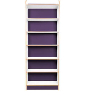 KubbyClass Polar School Library 750mm Wide Single Sided Bookcase - 2000mm High