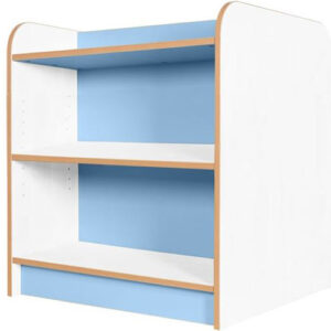 KubbyClass Polar School Library Double Sided Bookcase - 750mm High