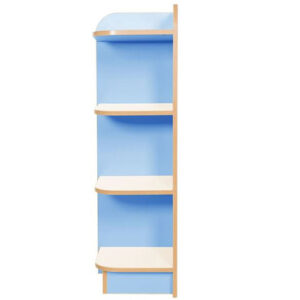 KubbyClass Polar School Library Left Hand End Bookcase - 1000mm High