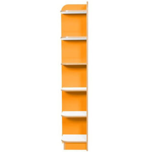KubbyClass Polar School Library Left Hand End Bookcase - 1750mm High