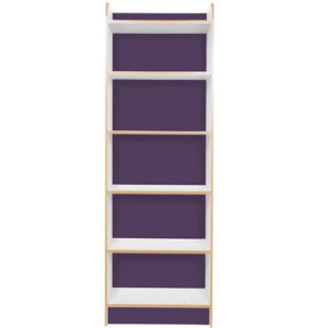 KubbyClass Polar School Library Slimline Single Sided Bookcase - 1750mm High
