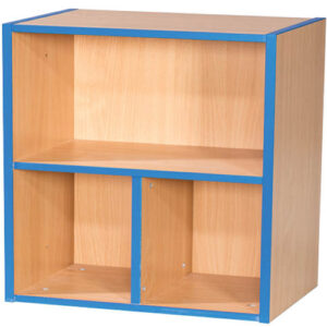 KubbyKurve Two Tier 1 + 2 School Library Shelf Unit - 700mm High