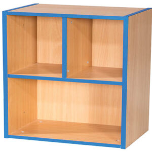 KubbyKurve Two Tier 2 + 1 School Library Shelf Unit - 700mm High
