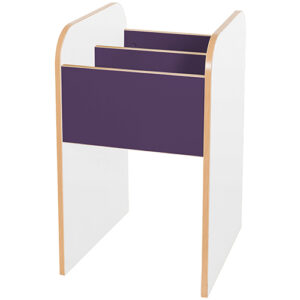 Kubbyclass Polar Tall Single School Library Book Browser - 720mm High