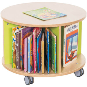 Kubbyclass School Library Book Mobile Carousel - 1 Tier