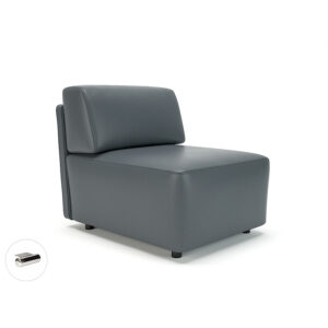 Loomis 65cm Wide Modular Unit in Cristina Marrone Ultima Faux Leather