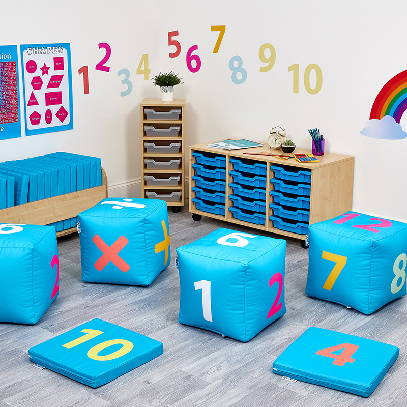 Maths Equation Cube Seats - Set of 4