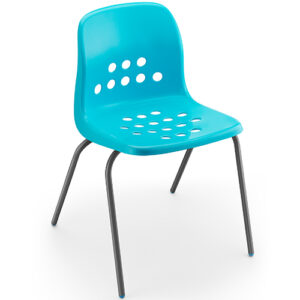 Pepperpot Polypropylene Classroom Stacking Chair - 460mm High -Set of 4