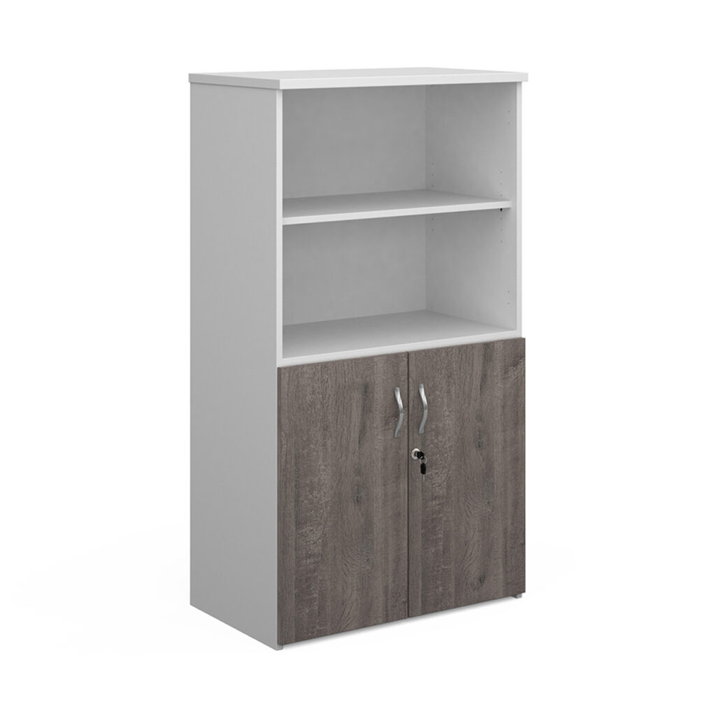 NEXT DAY Duo Combination Cupboard with Open Top Bookcase - 1440mm High