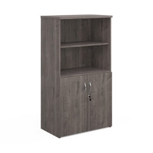 NEXT DAY Universal Combination Cupboard with Open Top Bookcase - 1440mm High