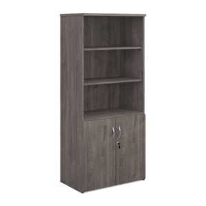 NEXT DAY Universal Combination Cupboard with Open Top Bookcase - 1790mm High