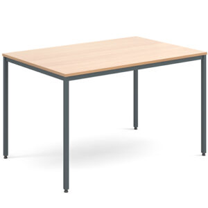 Rectangular Flexi Table with Graphite Powder Coated Steel Frame 1200mm x 800mm