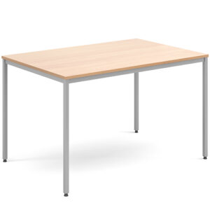 Rectangular Flexi Classroom Table with Silver Powder Coated Steel Frame 1200mm x 800mm