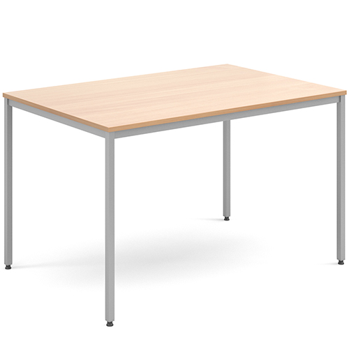 Rectangular Flexi Classroom Table with Silver Powder Coated Steel Frame 1200mm x 800mm