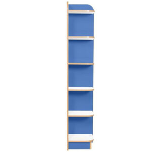 KubbyClass Polar School Library Right Hand End Bookcase - 1750mm High
