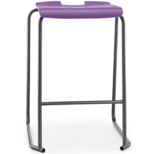 SE Ergonomic Polypropylene Classroom Stacking Stool - 525mm High - Set of 4