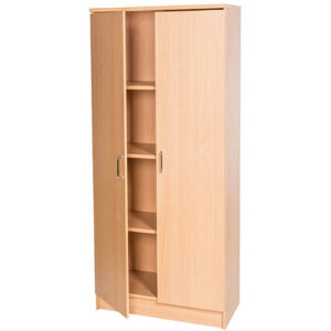 Tall Double Door Wooden Storage Cupboard  - 1510mm High
