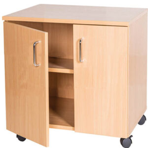 Small Double Door Wooden Storage Cupboard - 533mm High