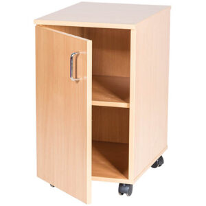 Small Single Door Wooden Storage Cupboard - 615mm High