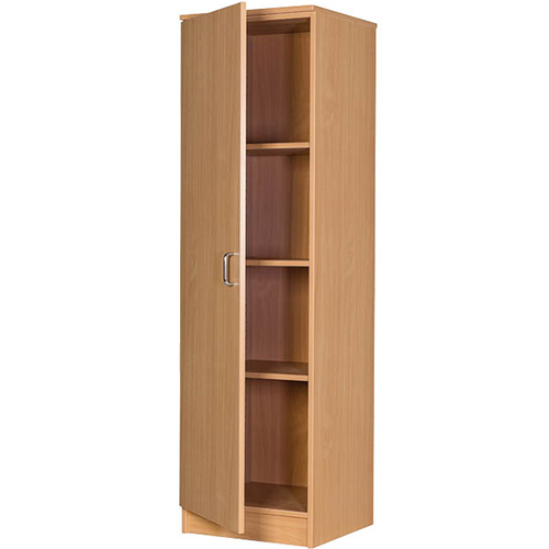 356mm Wide - Tall Single Door Wooden Storage Cupboard - 1674mm High