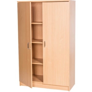 Large Double Door Wooden Storage Cupboard  - 1674mm High