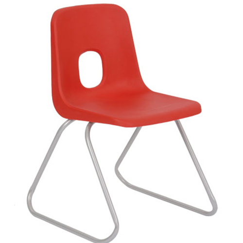 Series E Polypropylene Classroom Skid Base Chair - 430mm High - Set of 4