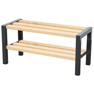 Single Sided Cloakroom Bench with Shoe Rack – 1200mm Wide