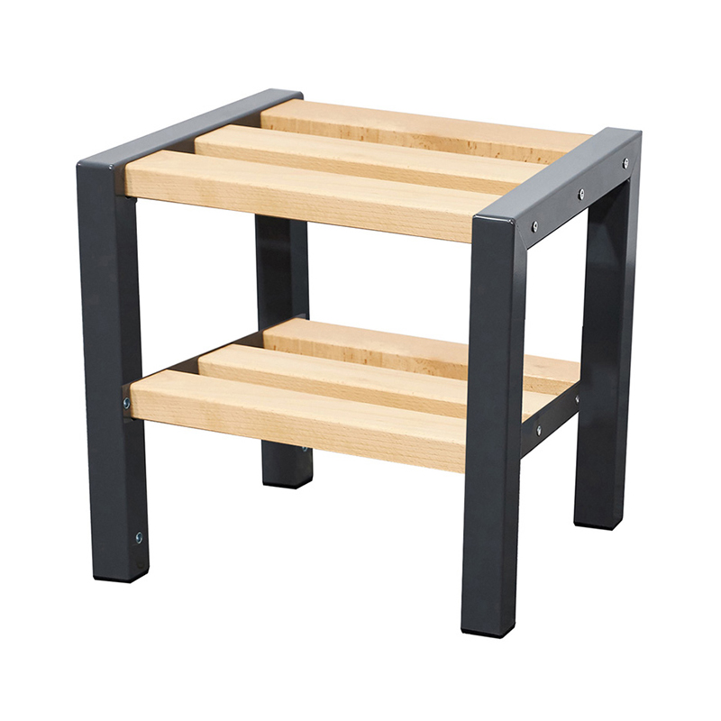 Single Sided Cloakroom Bench with Shoe Rack – 600mm Wide