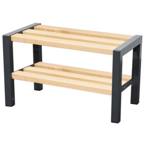 Single Sided Cloakroom Bench with Shoe Rack – 900mm Wide
