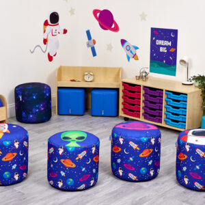 Space Illustration Large Seat Pods