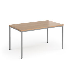 Spiral Stacking Flexi Meeting Table with Silver Frame - 1400mm x 800mm