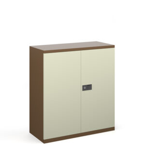 Steel 1 Shelf Contract Cupboard - 1000mm High Bespoke Coffee/Cream