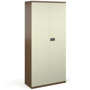 Steel 4 Shelf Contract Cupboard - 1968mm High Bespoke Coffee/Cream