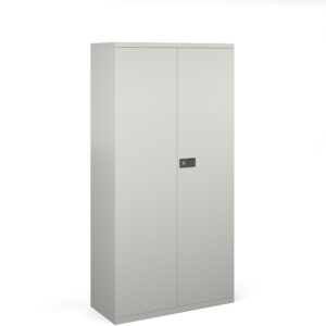 NEXT DAY Steel Contract 3 Shelf  Cupboard 1806mm High - Grey