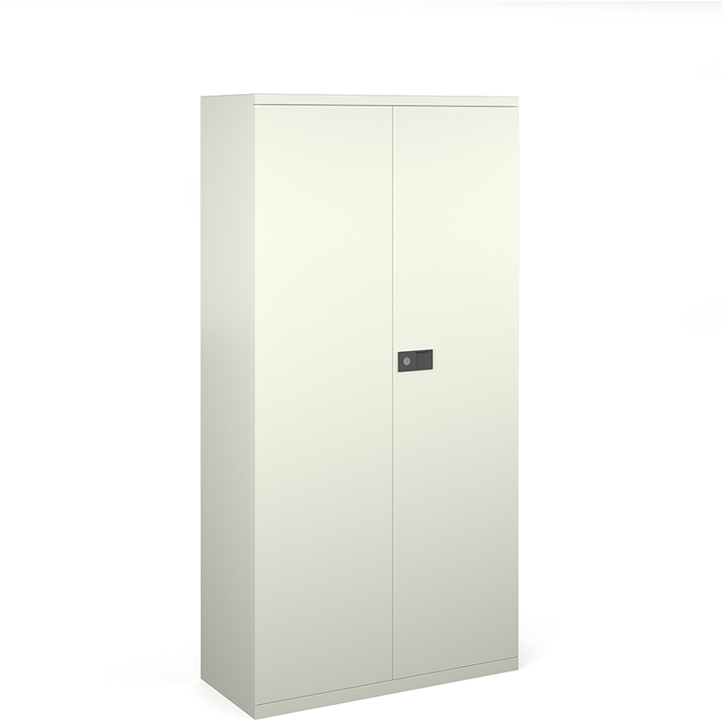 NEXT DAY Steel Contract 3 Shelf  Cupboard 1806mm High - White