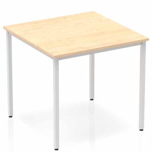 The Impulse Classroom Deluxe Rectangular Meeting Table - Silver Coated Box Leg