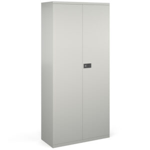 NEXT DAY Steel Contract 4 Shelf  Cupboard 1968mm High - Grey